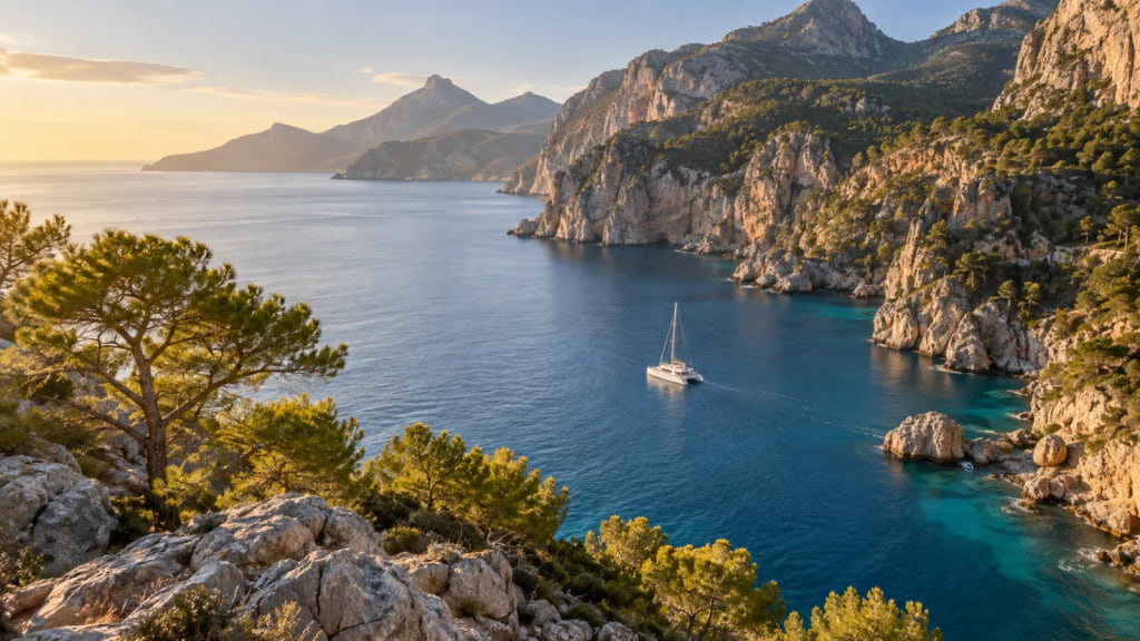 Excursiones y actividades en Mallorca: vistas panorámicas de la costa y el mar Mediterráneo