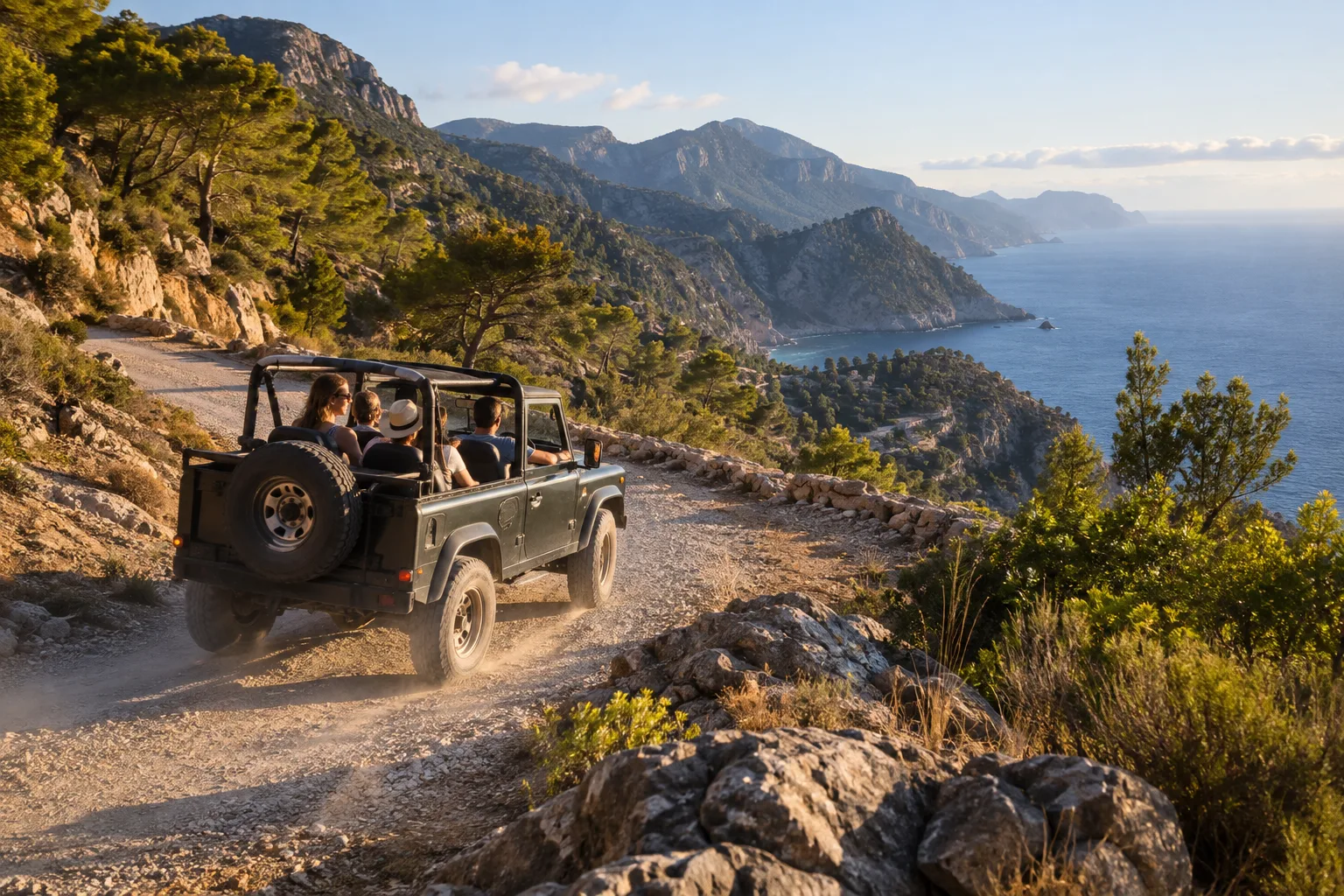 Tour en jeep 4x4 y buggy por caminos rurales de montaña en Mallorca